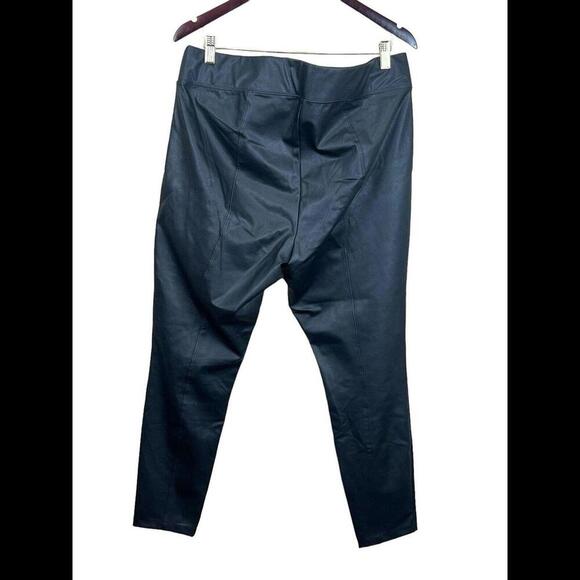 Old‎ Navy Leggings Womens XL Tall Black Stevie High Rise Pleather Faux Leather - Picture 2 of 4